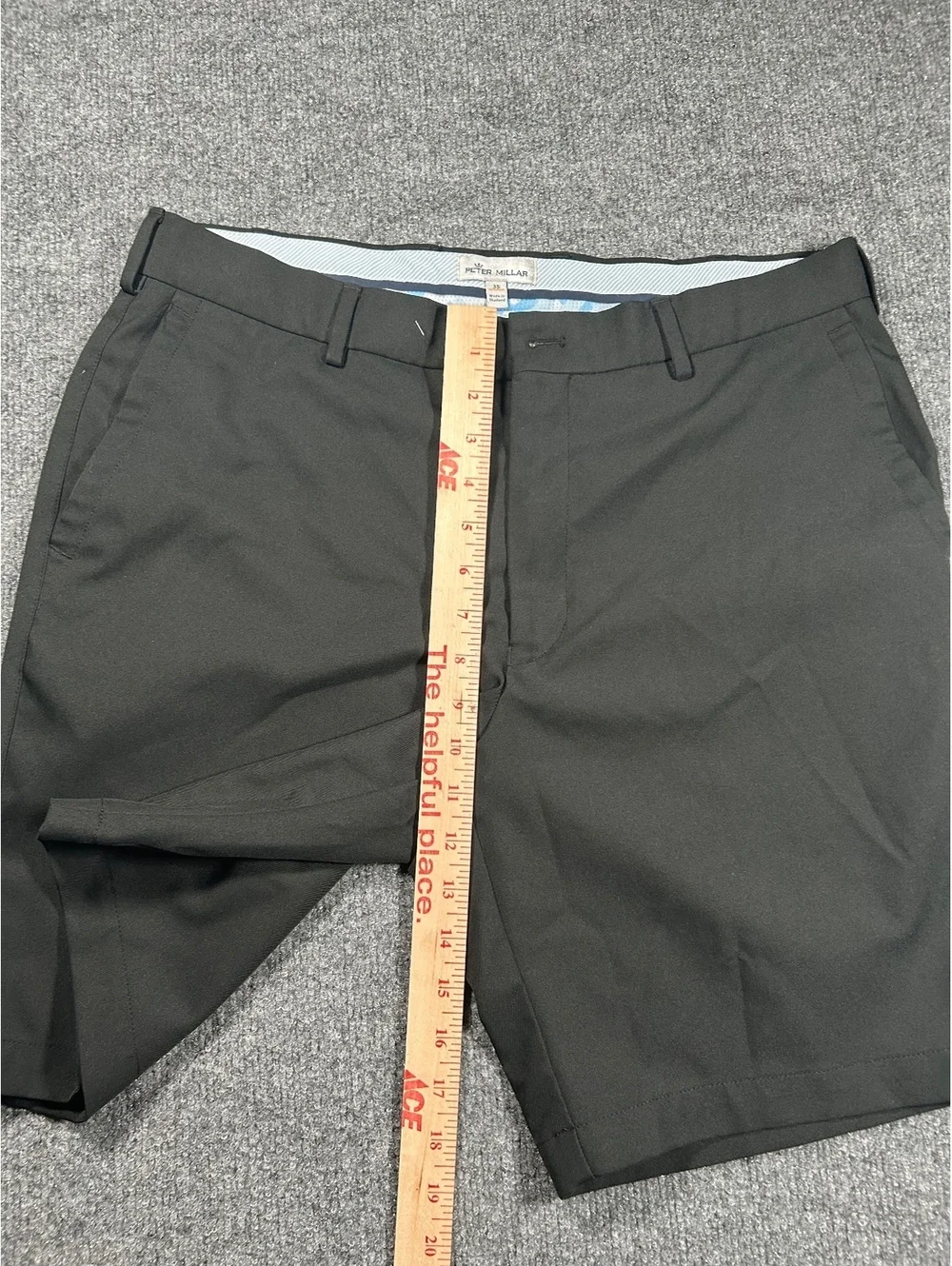 Peter Millar Black Chino Shorts Size 35